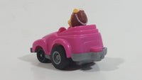 1985 McDonald's Happy Meal Fast Macs Birdie Character Pink Pull Back Toy Car Vehicle