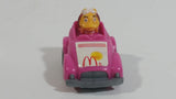 1985 McDonald's Happy Meal Fast Macs Birdie Character Pink Pull Back Toy Car Vehicle