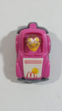 1985 McDonald's Happy Meal Fast Macs Birdie Character Pink Pull Back Toy Car Vehicle