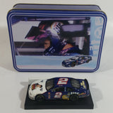 1998 Action Racing NASCAR Miller Lite Beer Elvis Presley Viva Las Vegas Ford Taurus #2 Rusty Wallace Die Cast Toy Race Car Vehicle with Tin Metal Container