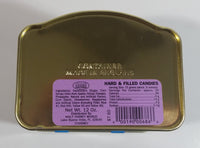 1985 Walt Disney Mickey and Minnie Mouse Snow White Characters Blue Hinged Tin Metal Container