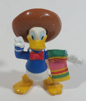 Disney The Three Caballeros Mexican Donald Duck with Sombrero and Colorful Fabric Towel Articulated Toy Action Figure