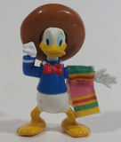 Disney The Three Caballeros Mexican Donald Duck with Sombrero and Colorful Fabric Towel Articulated Toy Action Figure