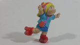 1984 CPK Cabbage Patch Kids Roller Skating Listening to Music on Walkman PVC Toy Figure Blue Version