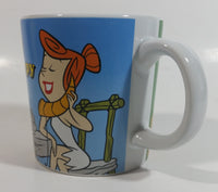 Hanna Barbera The Flintstones "A good friend is cheaper than therapy" Wilma Flintstone and Betty Rubble Ceramic Coffee Mug Cartoon Television Show Collectible