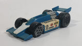 Vintage 1979 Tonka Indy Race Car Blue Plastic and Metal Toy Vehicle Made in Hong Kong