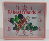 Vintage The Walt Disney Company Minnie Mouse Cartoon Character Lorus Quartz Pink Alarm Clock Made in Japan