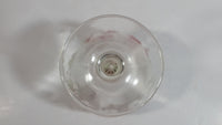 Vintage Pepsi-Cola Soda Pop 6" Tall Heavy Glass Large Goblet Style Stemmed Cup With Red Lettering