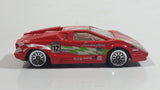 1998 Hot Wheels Flag Flyers 25th Anniversary Lamborghini Countach Red Die Cast Toy Exotic Luxury Car Vehicle