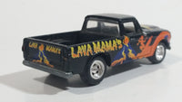 Johnny Lightning 60's Studebaker Truck Lava Mama's Black Die Cast Toy Car Vehicle with Opening Hood