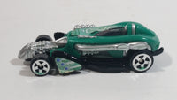 2002 Hot Wheels Saltflat Racer Green Die Cast Toy Car Vehicle McDonald's Happy Meal