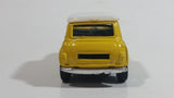 Unknown Brand "Sporty Power Racing #23" Mini Cooper Pullback Yellow Die Cast Motorized Friction Toy Car Vehicle with Opening Doors