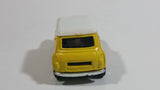 Unknown Brand "Sporty Power Racing #23" Mini Cooper Pullback Yellow Die Cast Motorized Friction Toy Car Vehicle with Opening Doors