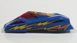 2000 Hot Wheels Kung Fu Force Shadow Jet II Blue Plastic Body Die Cast Toy Car Vehicle