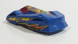 2000 Hot Wheels Kung Fu Force Shadow Jet II Blue Plastic Body Die Cast Toy Car Vehicle