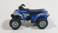 Maisto 350 Quad ATV 4 Wheeler All Terrain Vehicle Blue Pullback Die Cast Motorized Friction Toy Car Vehicle