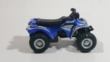 Maisto 350 Quad ATV 4 Wheeler All Terrain Vehicle Blue Pullback Die Cast Motorized Friction Toy Car Vehicle