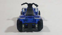 Maisto 350 Quad ATV 4 Wheeler All Terrain Vehicle Blue Pullback Die Cast Motorized Friction Toy Car Vehicle