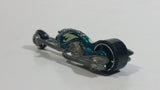 2008 Hot Wheels Team: Custom Bikes Hammer Sled Motorcycle Aqua Green Blue Die Cast Toy Motorbike Vehicle