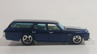2009 Hot Wheels 1970 Chevrolet Chevelle SS Wagon Blue Die Cast Toy Car Vehicle