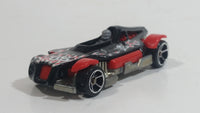 2009 Hot Wheels Connect Cars: Track Legends Med-Evil Black Red Die Cast Toy Race Car Vehicle