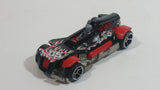 2009 Hot Wheels Connect Cars: Track Legends Med-Evil Black Red Die Cast Toy Race Car Vehicle