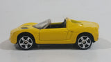 Maisto 2001 Opel Speedster Yellow Die Cast Toy Car Vehicle