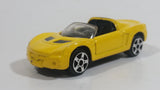 Maisto 2001 Opel Speedster Yellow Die Cast Toy Car Vehicle