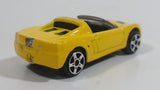 Maisto 2001 Opel Speedster Yellow Die Cast Toy Car Vehicle