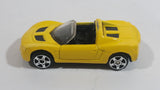 Maisto 2001 Opel Speedster Yellow Die Cast Toy Car Vehicle