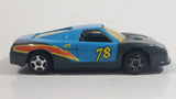 MotorMax No. 6069 Blue and Black  #78 Die Cast Toy Sports Car Vehicle