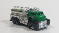 2009 Hot Wheels Fast Gassin Fuel Truck Green with Chrome Tank Die Cast Toy Car Vehicle