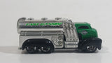 2009 Hot Wheels Fast Gassin Fuel Truck Green with Chrome Tank Die Cast Toy Car Vehicle