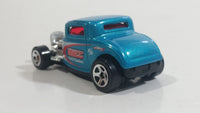 2010 Hot Wheels Hot Rods '32 Ford Metallic Turquoise Die Cast Toy Car Vehicle