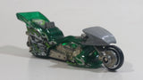 2005 Hot Wheels Rebel Rides Fright Bike Motorcycle Translucent Green Die Cast Toy Car Vehicle