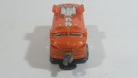 2011 Hot Wheels Rapid Transit Series Rocky Mountain Rail Train Engine Locomotive Orange Plastic Body Die Cast Toy Railway Railroad Vehicle