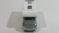 HTF Variation 2008 Matchbox MBX Motor Home RV #33 Racing Support Silver White MB756 Die Cast Toy Car Recreational Vehicle with Opening Rear Gate