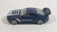 2013 Hot Wheels HW Workshop Then and Now Custom '12 Ford Mustang Dark Metallic Blue Die Cast Toy Car Vehicle