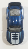 2013 Hot Wheels HW Workshop Then and Now Custom '12 Ford Mustang Dark Metallic Blue Die Cast Toy Car Vehicle