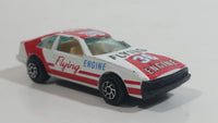 Vintage Yatming Toyota Celica Flying Engine #36 No. 1036 White Red Die Cast Toy Race Car Vehicle