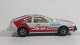 Vintage Yatming Toyota Celica Flying Engine #36 No. 1036 White Red Die Cast Toy Race Car Vehicle