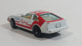 Vintage Yatming Toyota Celica Flying Engine #36 No. 1036 White Red Die Cast Toy Race Car Vehicle