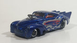 2007 Hot Wheels Racing '41 Willys Metalflake Blue #6 Die Cast Toy Hot Rod Car Vehicle