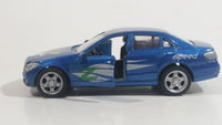 Y.T.G.F. No. 9972-7 "Speed" "Akron Zips" Blue Sedan Die Cast Toy Car Vehicle with Opening Doors