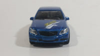 Y.T.G.F. No. 9972-7 "Speed" "Akron Zips" Blue Sedan Die Cast Toy Car Vehicle with Opening Doors