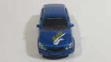 Y.T.G.F. No. 9972-7 "Speed" "Akron Zips" Blue Sedan Die Cast Toy Car Vehicle with Opening Doors