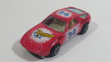 1980s Yatming Hot Pink Porsche 928 Flystone #34 Super Runner Die Cast Toy Car No. 1034