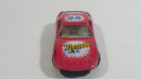 1980s Yatming Hot Pink Porsche 928 Flystone #34 Super Runner Die Cast Toy Car No. 1034