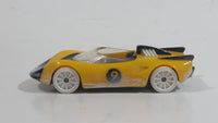 2008 Hot Wheels "Speed Racer" Racer X Street Car #9 Yellow Frosted White Plastic Body Die Cast Toy Car Vehicle