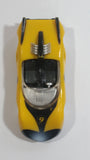 2008 Hot Wheels "Speed Racer" Racer X Street Car #9 Yellow Frosted White Plastic Body Die Cast Toy Car Vehicle